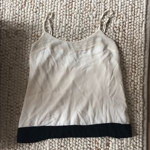 Joie beaded silk tank top